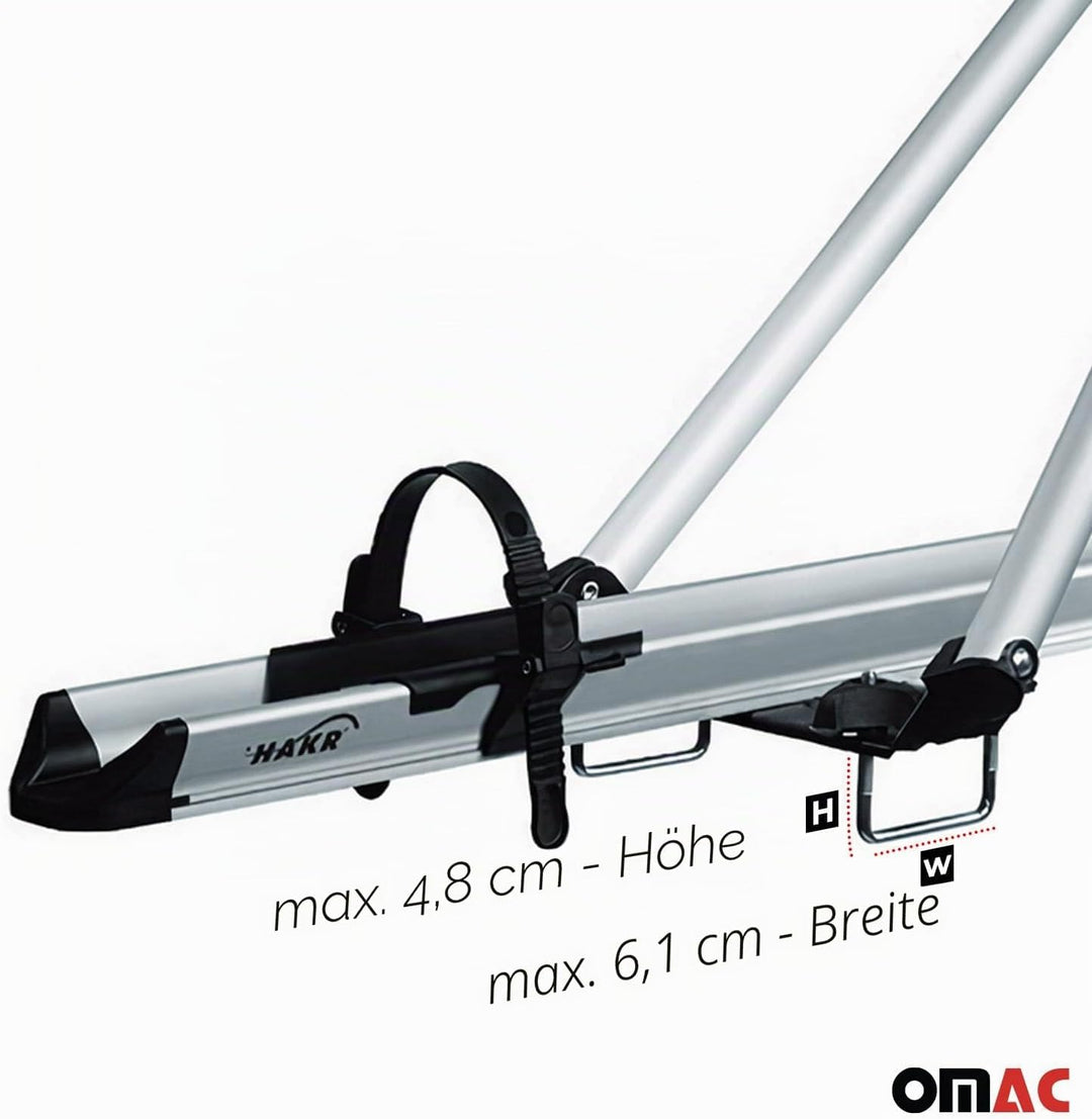 Fahrradträger Dachfahrradträger bis 17kg Aluminium Silber Fahrradhalter 17 kg / 1tlg Silber, 17 kg /
