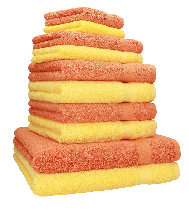 Betz 10-TLG. Handtuch-Set Classic 100% Baumwolle 2 Duschtücher 4 Handtücher 2 Gästetücher 2 Seiftüch