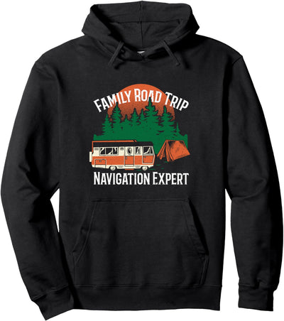 Ausflug: Family Road Trip Navigation Expe... Camping Sprüche Pullover Hoodie