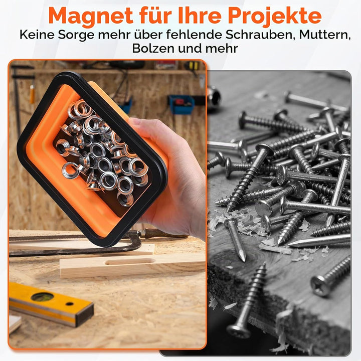 Preciva 3-tlg. Pick Up Tool Set, inkl. Magnet Teleskopstab(18-77cm) bis zu 6,8kg(15lb) Tragkraft + f