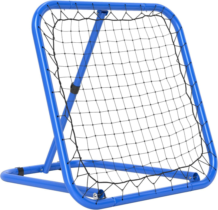 HOMCOM Rebounder für Fussball, klappbar Fussball Rebounder 63 x 63 cm Verstellbar Fussballtor Kicker