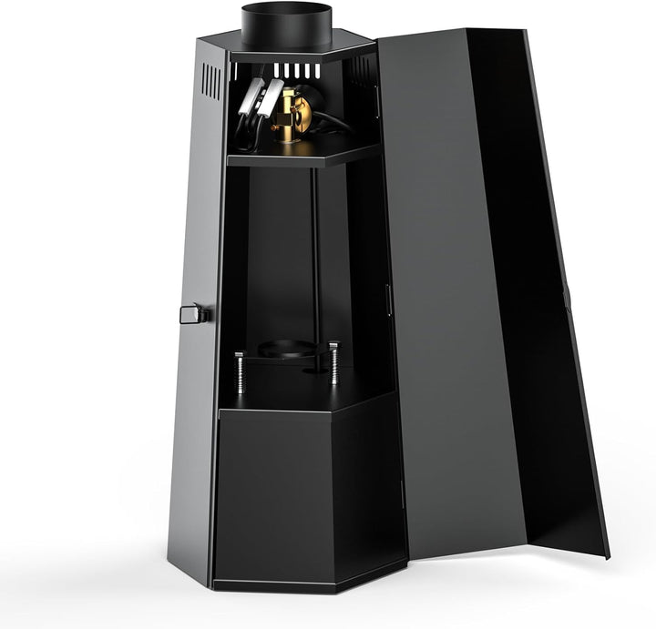 Flammenwerfer, 2PC 150W Flammenprojektor mit DMX Controller, Dj Jet Flame Machine für Konzerte, Show