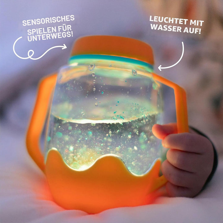 Glo Pals, Dose für sensorische Füllstoffe, Spiel für Kinder ab 18 Monaten, unterstützt die sensorisc