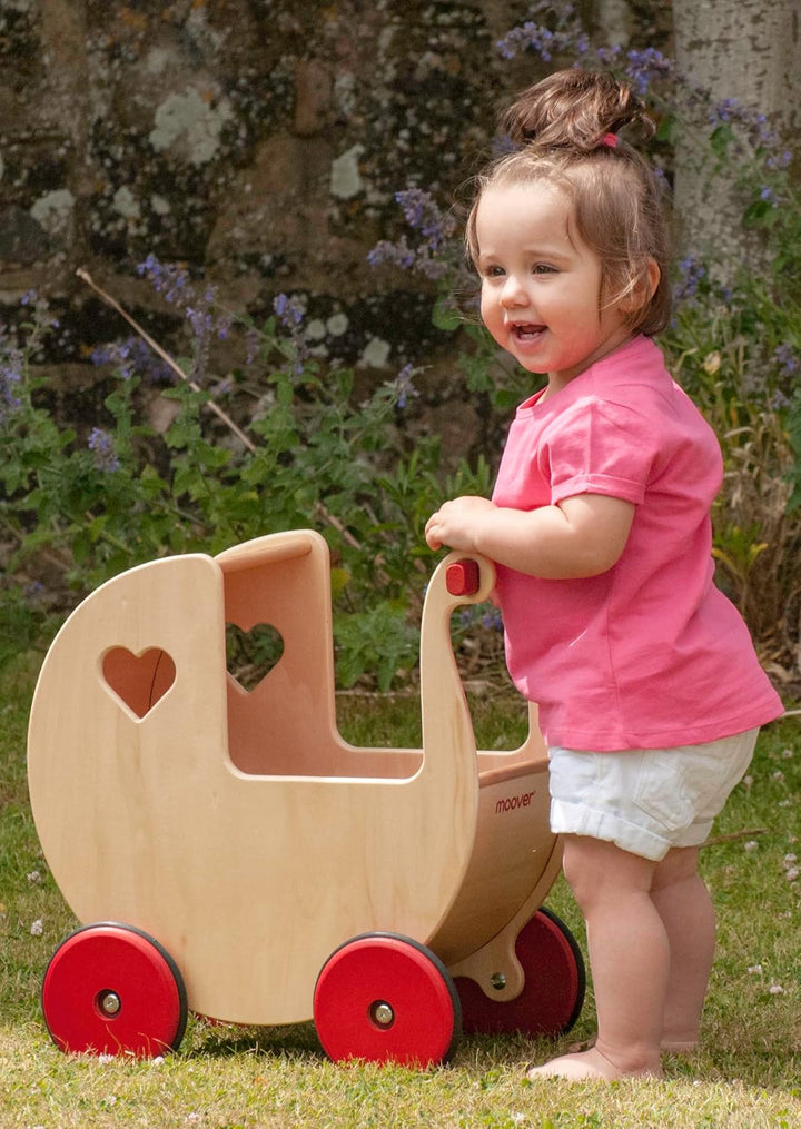 Moover MOOV-n-002 Holz-Puppenwagen, Natur, 46 x 24 x 45 Centimeters