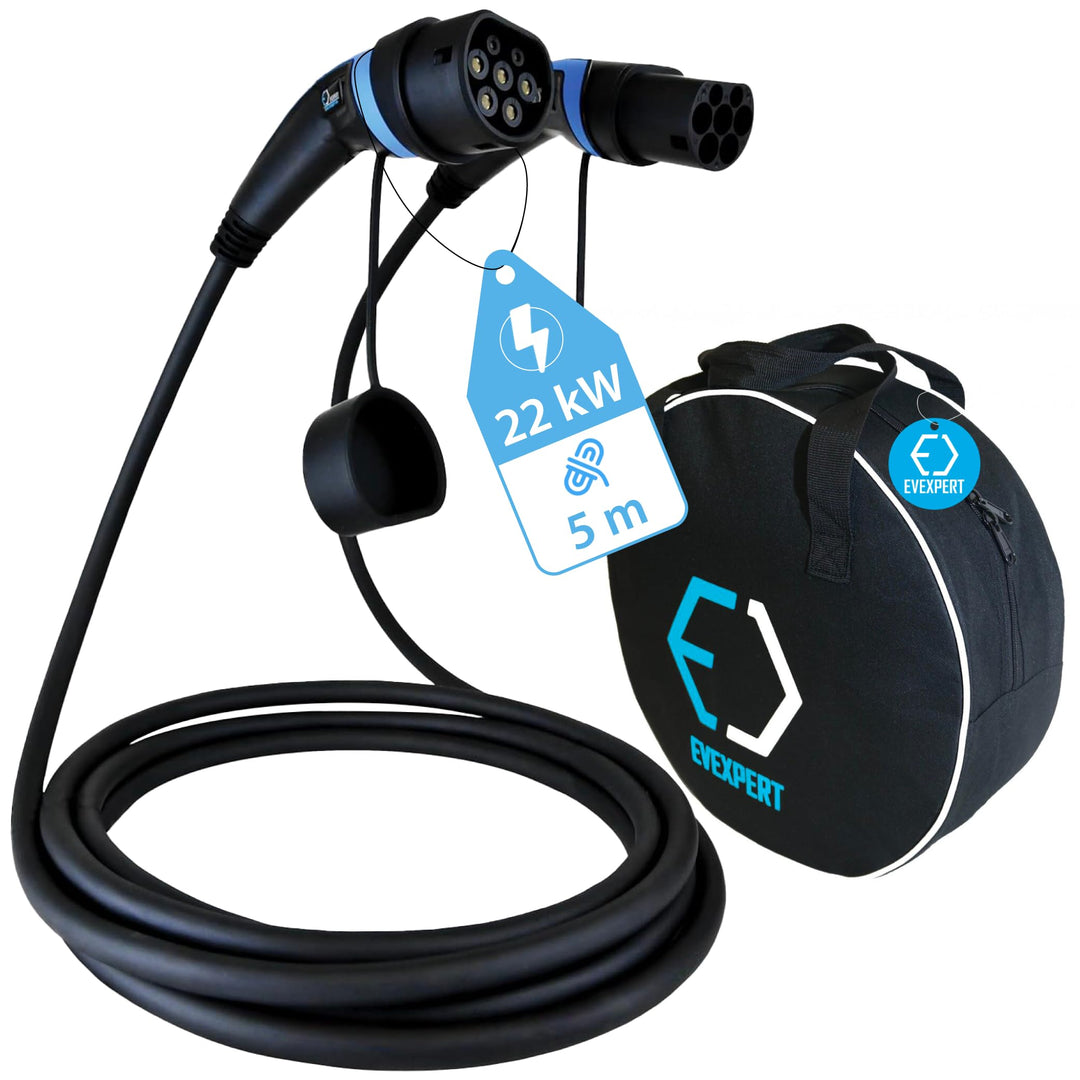 EV Expert Premium Ladekabel TYP 2 | 32A | 1-3phasig | 5-8 Meter (3-phasig / 5 Meter)