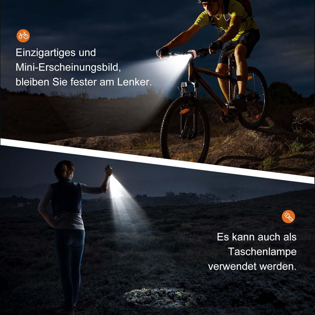 Antimi Fahrradleuchten-Set, StVZO-zugelassen Beleuchtungsset Led IPX5 Frontlicht + Rücklicht Fahrrad