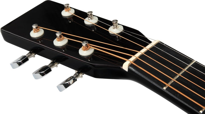 Classic Cantabile WS-10BK Westerngitarre (Dreadnought, Western akustik, Stahlsaiten, Anfänger & Fort