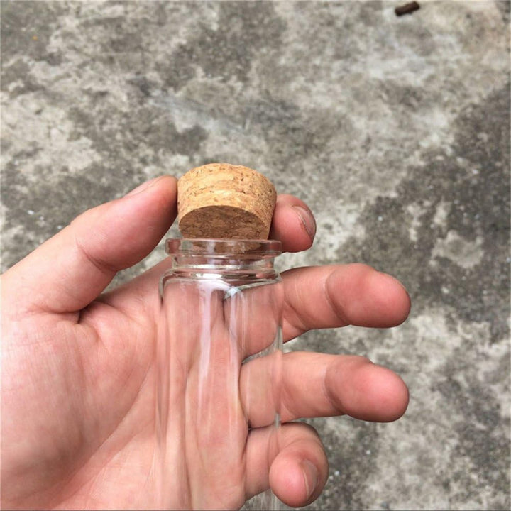 Jarvials 12pcs Aussendurchmesser 37mm vier verschiedene arten von klaren flaschen mit korken (12, 90