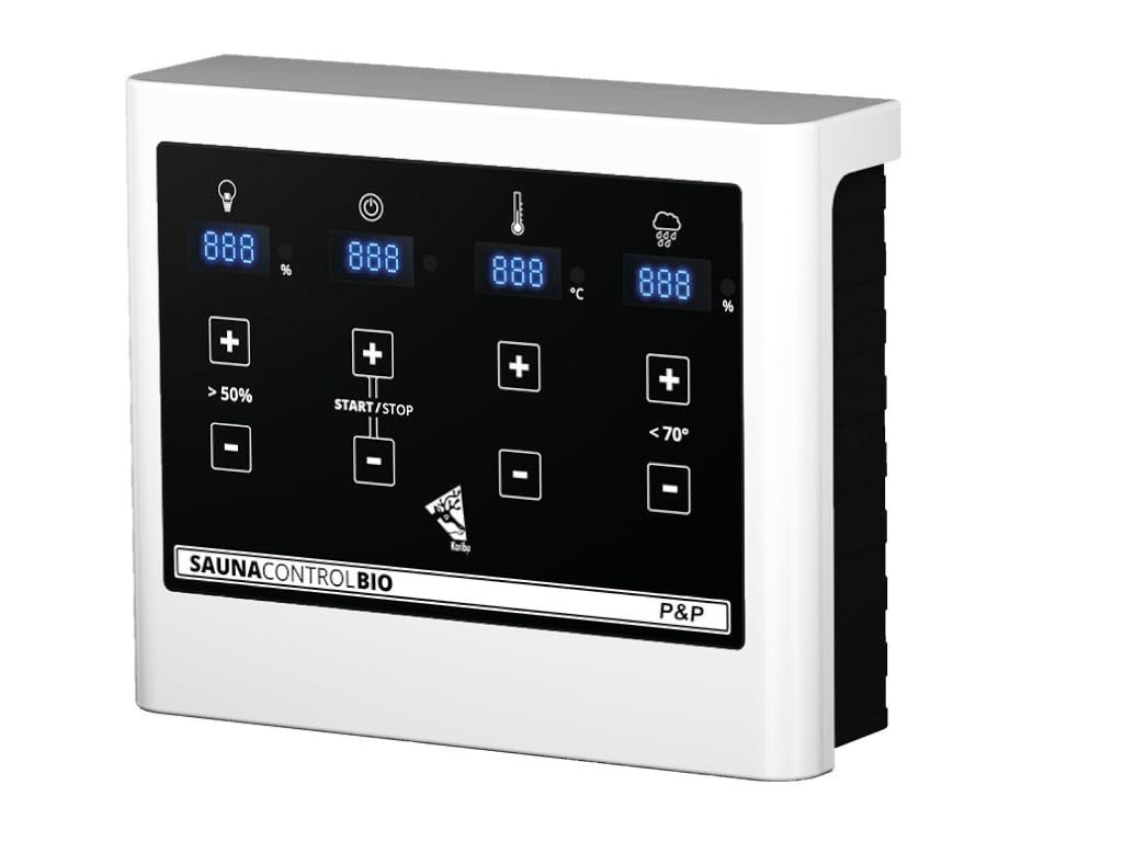 Karibu Steuergerät Easy Bio Plug &amp; Play schwarz, B x T x H: 32,5 x 24 x 13 cm, für Saunaöfen, Steuer
