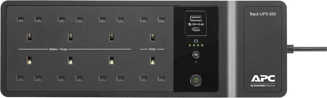APC by Schneider Electric Back-UPS ES - BE850G2-UK - Unterbrechungsfreie Stromversorgung 850VA (8 Au