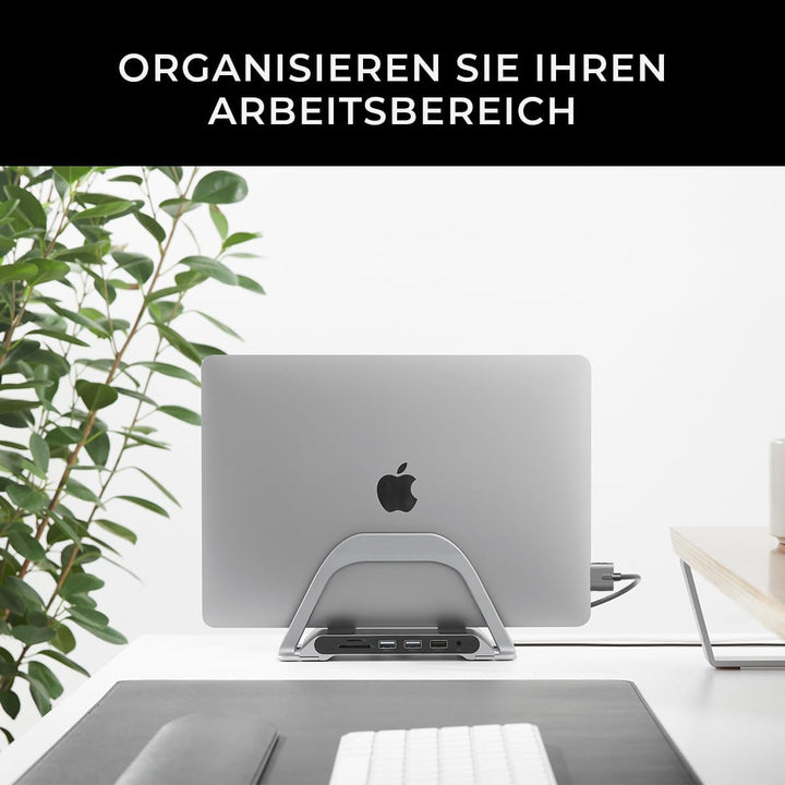 HumanCentric USB C Hub für MacBook, Laptop Dockingstation und MacBook Ständer Kompatibel mit MacBook
