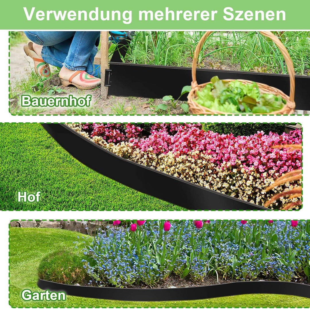 Sonnewelt Rasenkante Metall Beetumrandungen Rasenkante Verzinkt Blumenbeet Umrandung Rasenkantenblec