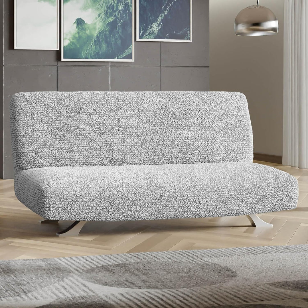 Menotti Armless Sofa Bett Bezug 2 3 Sitzer Schonbezug für Sofa und Sessel Stretch Elastischer Stoffs