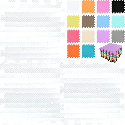 qqpp® 18 Puzzle Eva Schaumstoff Puzzlematte Puzzleteppich Kinder - Krabbelmatte Spielmatte Baby Scha