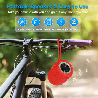 SENXINGYAN 20W Bluetooth Lautsprecher – Tragbare Musikbox mit 360° Stereo-Sound, LED-Lichtshow, IPX6