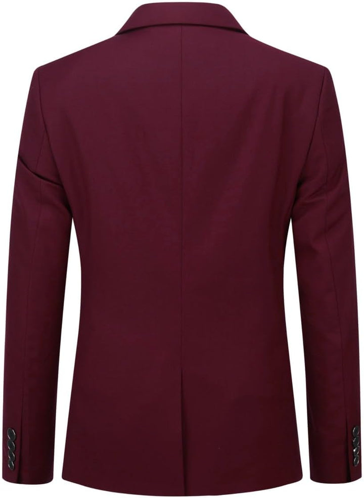 YOUTHUP Anzug Herren Regular Fit 3 Teilig Anzüge Peak Lapel Morden Herrenanzug Business Hochzeit Smo