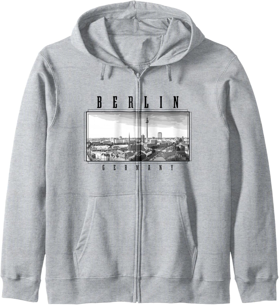 Berlin Skyline Vintage Souvenir Kapuzenjacke