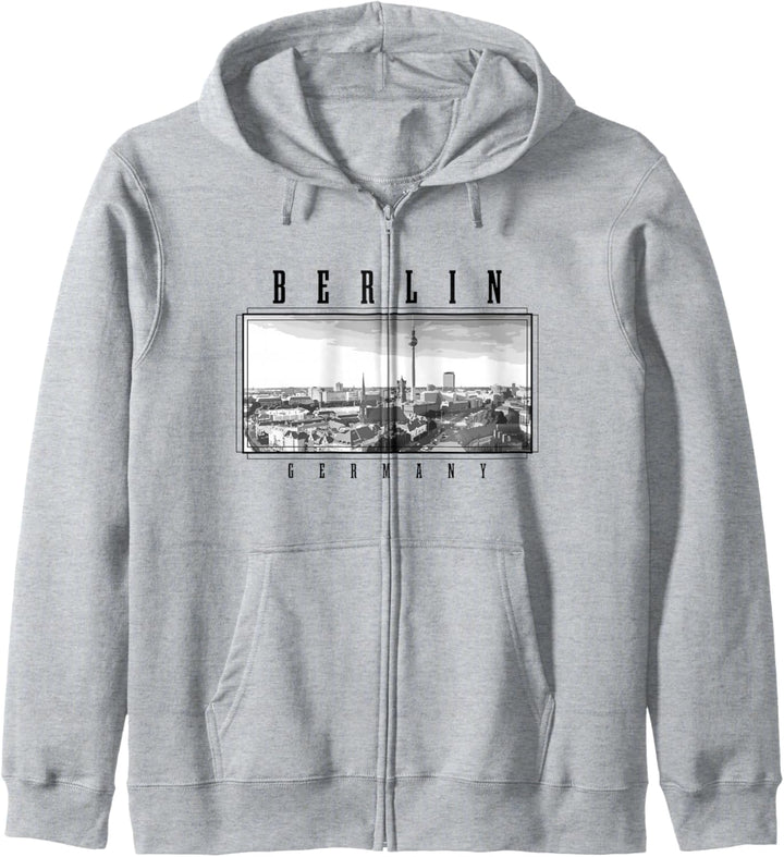 Berlin Skyline Vintage Souvenir Kapuzenjacke