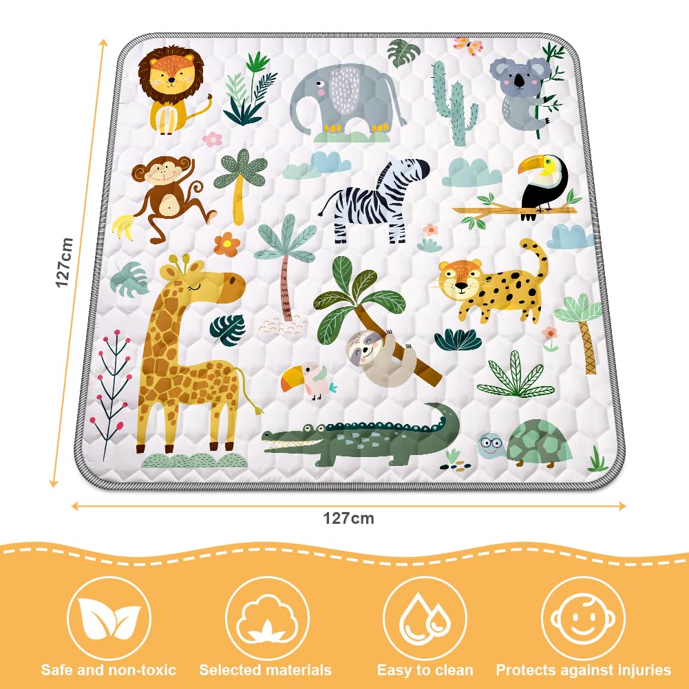 Aolso Baby Spielmatte, Baby Krabbelmatte, Faltbare Spielmatte, Krabbeldecke, Kleinkind Aktivität-Spi