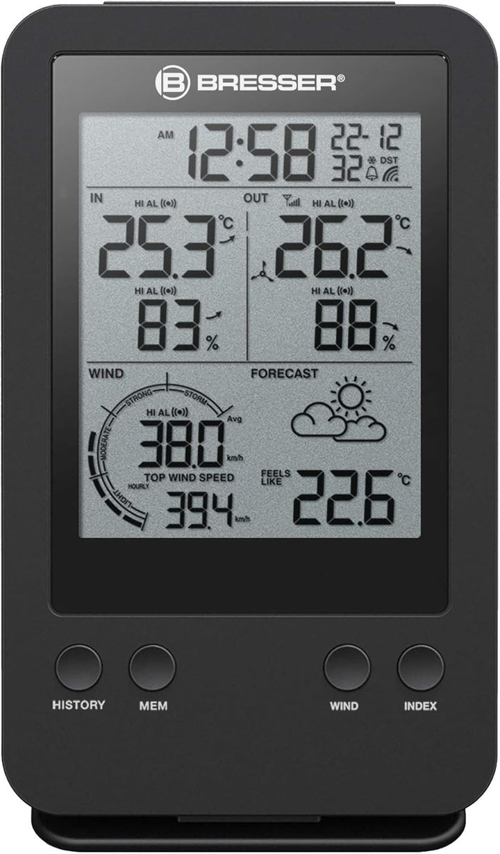 Bresser zusätzliche Basisstation für 7002531 Profi Windmesser Funk Wetterstation mit integriertem We