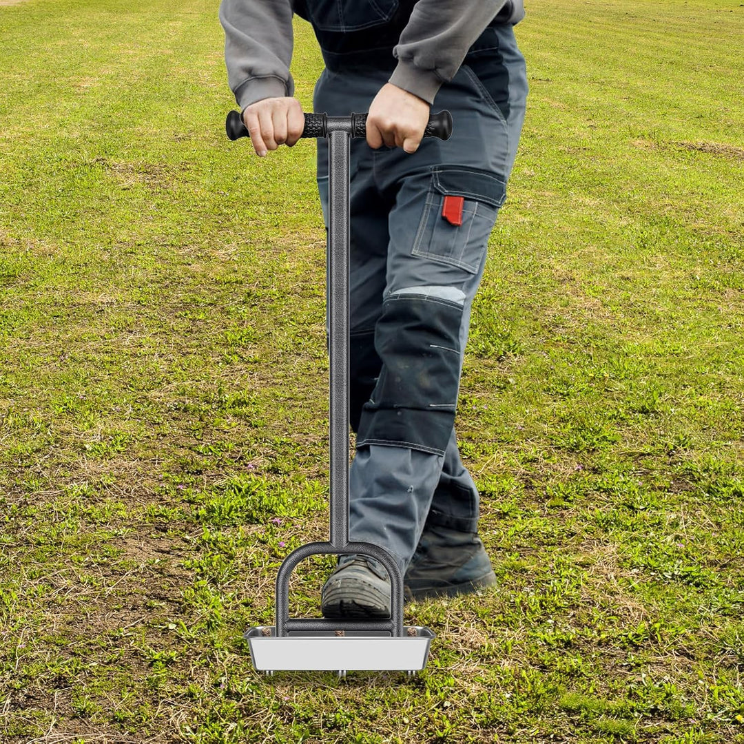 BeneLabel Rasenlüfter, 3 Zinken Garten Gras Belüftung Boden Aerifizierer Handvertikutierer Stecker W
