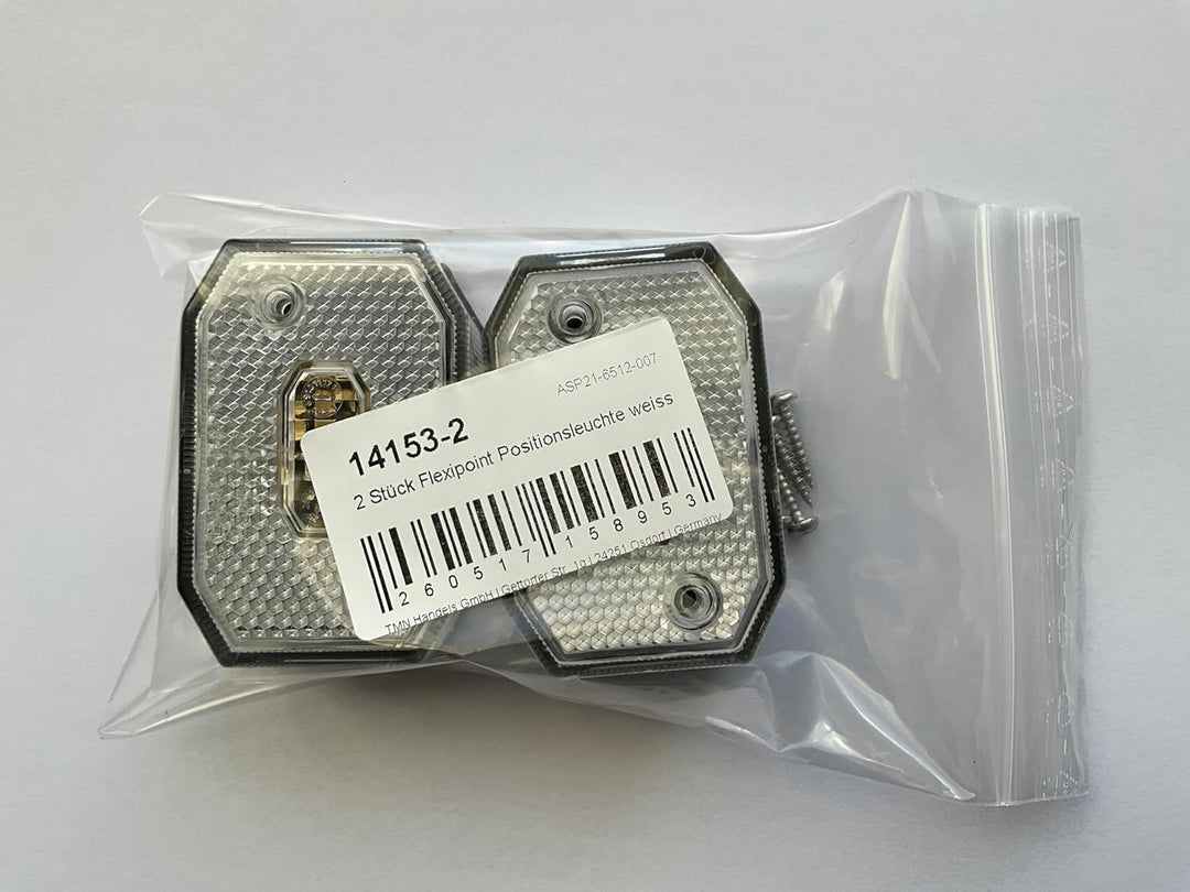 The Drive 2X Aspöck Flexipoint Positionsleuchte weiss | 12V - 24V | Positionslicht für Anhänger, Woh
