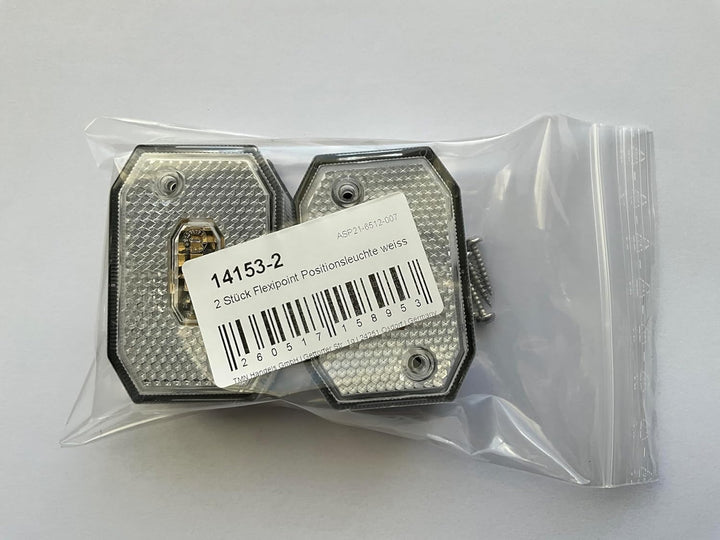 The Drive 2X Aspöck Flexipoint Positionsleuchte weiss | 12V - 24V | Positionslicht für Anhänger, Woh