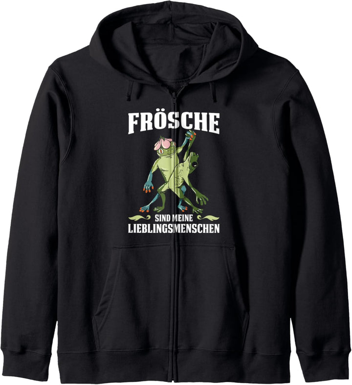 Frösche Sind Meine Lieblingsmenschen Lustiger Frosch Kapuzenjacke