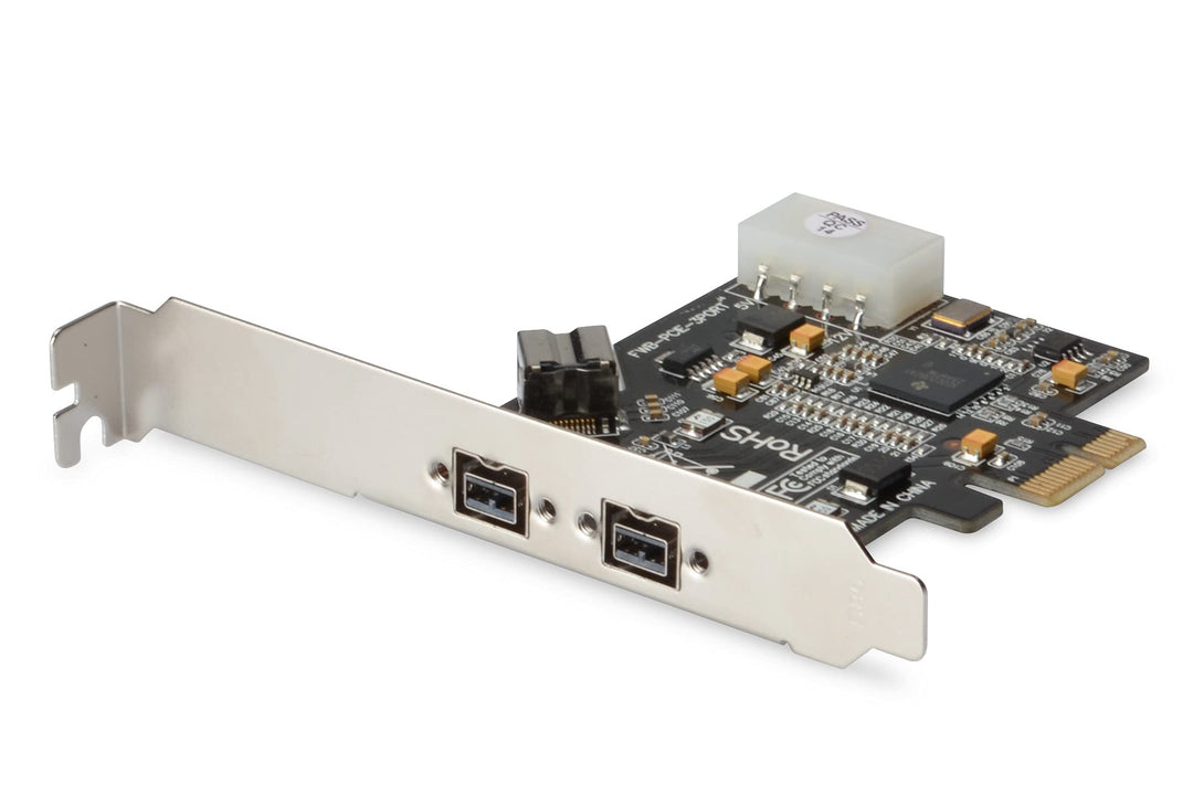 DIGITUS IO-Karte - PCIe - Firewire 800 1394b Schnittstellen-Karte - 3-Port - 2x 9-Pin extern &amp; 1x 9-