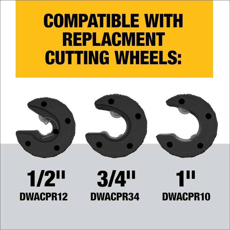 DEWALT Impact Connect Kupferrohrschneider mit Strebenhalterung (DWACPRIR), Kupferrohrschneider