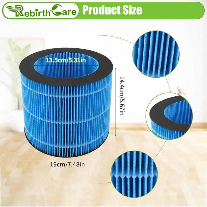 Rebirthcare 2 Stück AMF220 Ersatzfilter für Philips Luftreiniger AMF220/15 und HU3916/10 HU3918/10 H