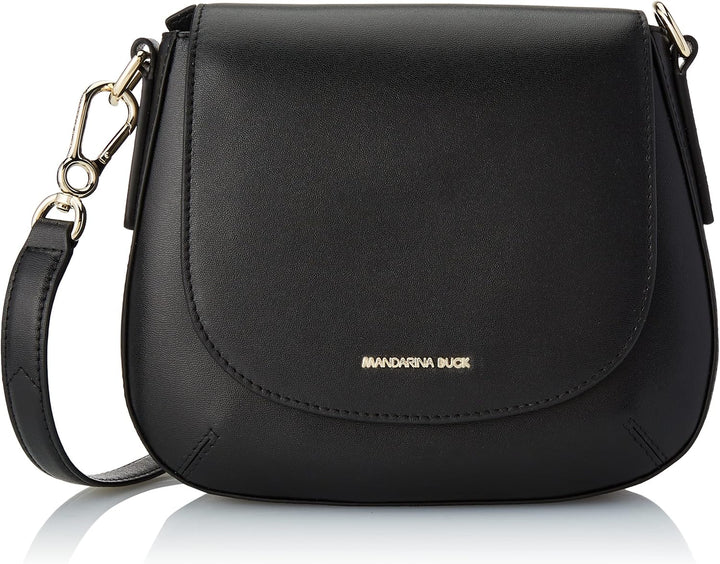 Mandarina Duck Damen Luna Schultertasche Schwarz, Schwarz