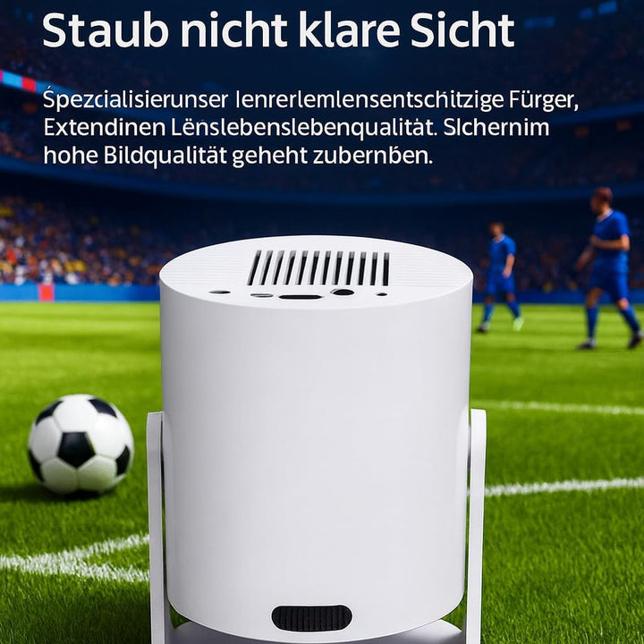 HY300 PRO Mini Beamer, 4K 1080P Unterstützung, mit Android 11, WiFi 6, Bluetooth 5.0, unterstützt Ai