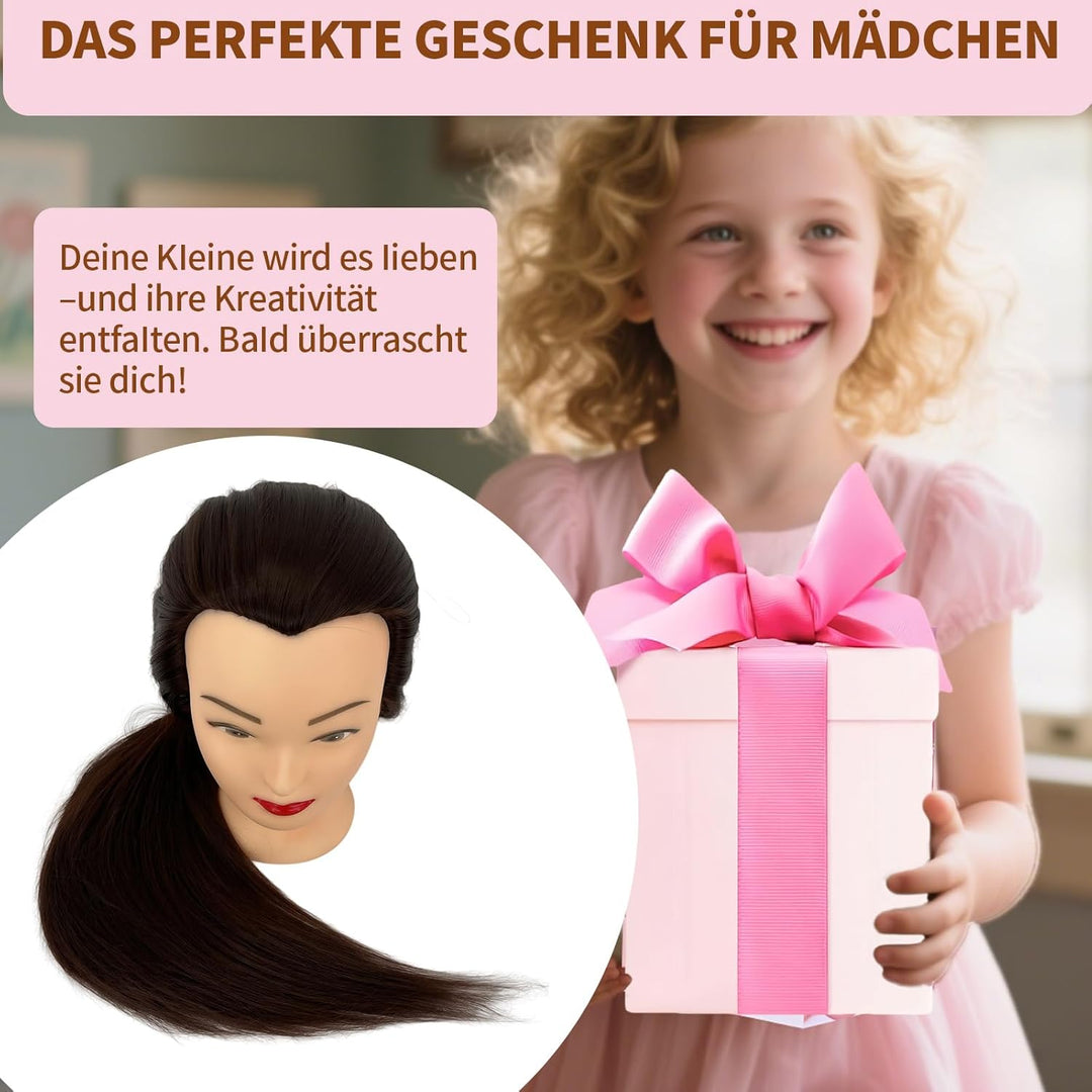 Trainingsköpfe 100% von dem Hochtemperaturfaser Haar 28zoll Trainingskopf für Frisöre with stand DIY