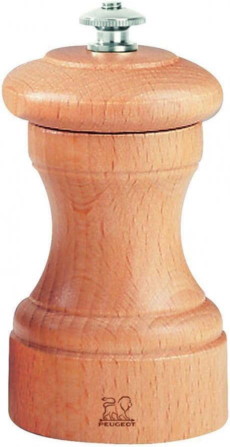 Peugeot 24208 Bistro Salzmühle Holz, 5 x 5 x 10 cm, matt schwarz Matt Schwarz Salzmühle, Matt Schwar
