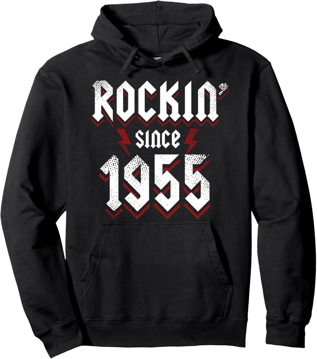 Rockin Since 1955 68 Jahre alte Rockmusik 68. Geburtstag Pullover Hoodie