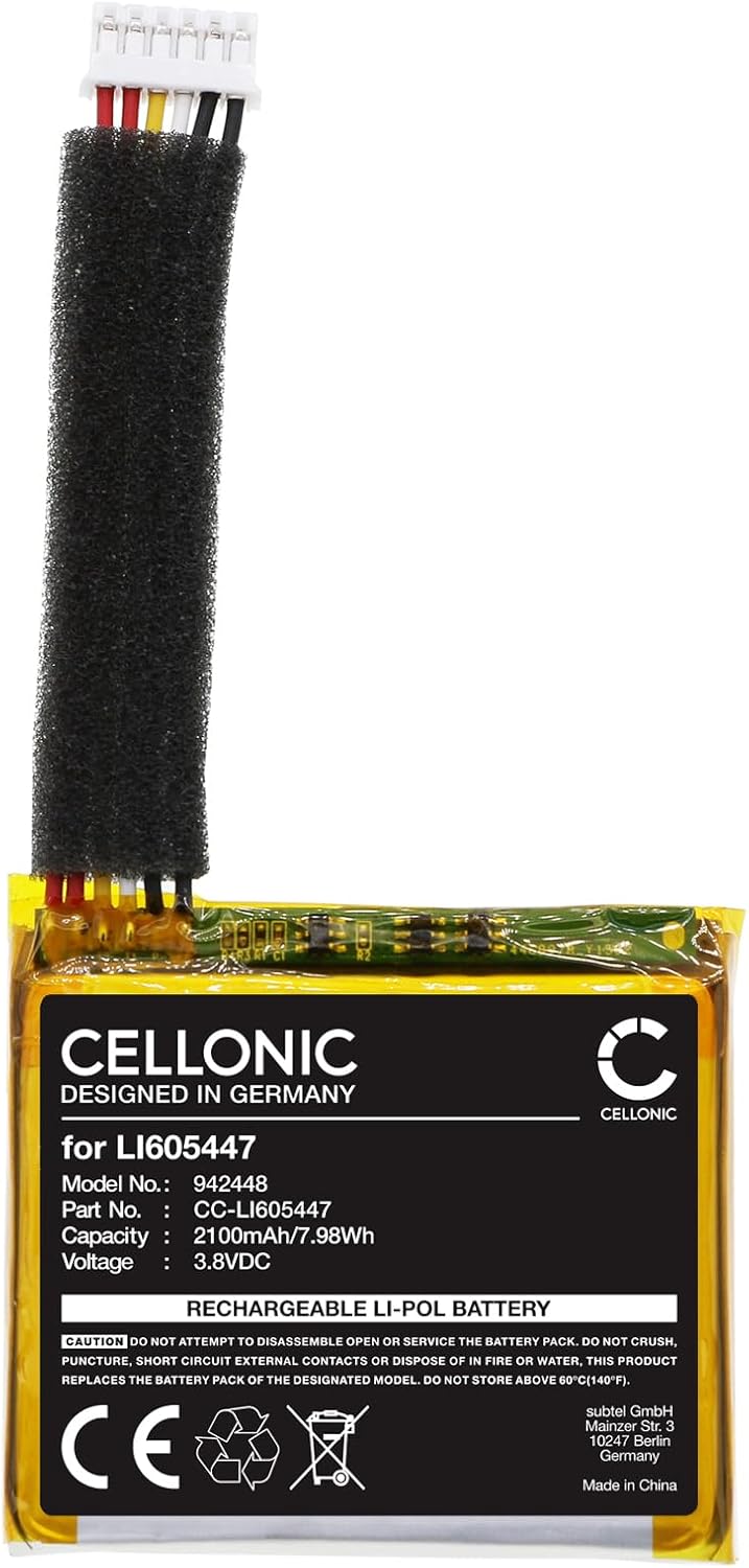 CELLONIC, Lautsprecherakku kompatibel mit Harman Kardon Esquire Mini 2 (2100mAh, 3.8V) Ersatzakku LI