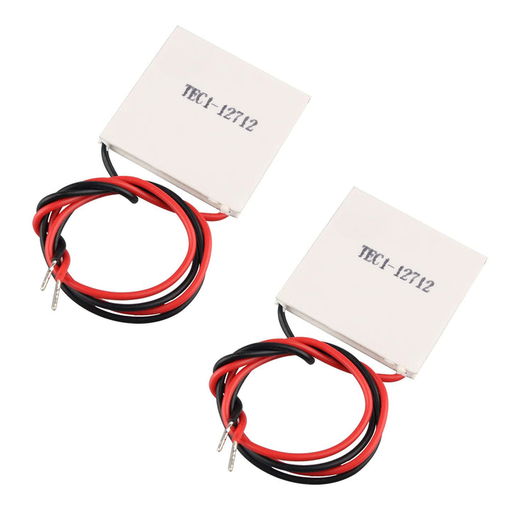 2 Stück TEC1-12712 Thermoelektrisches Kühlermodul Peltier Kühlsystem, 12V, 107W, Halbleiter Kühlkörp