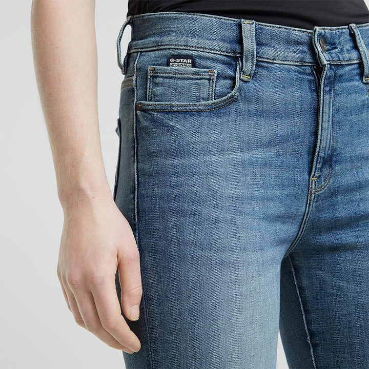 G-Star Raw Damen Strace Straight Jeans 23W / 28L Blau (Sun Faded Niagara D23951-c051-d898), 23W / 28