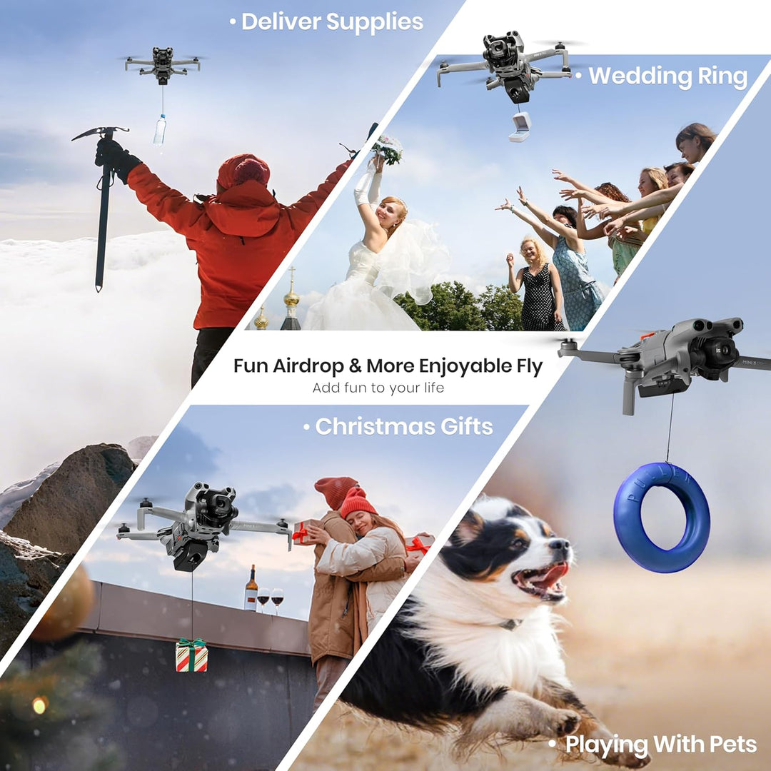 STARTRC Drohnen-Luftabwurfsystem für DJI Mini 5 Pro, Nutzlast-/Liefer-/Transport-Abwurfvorrichtung f