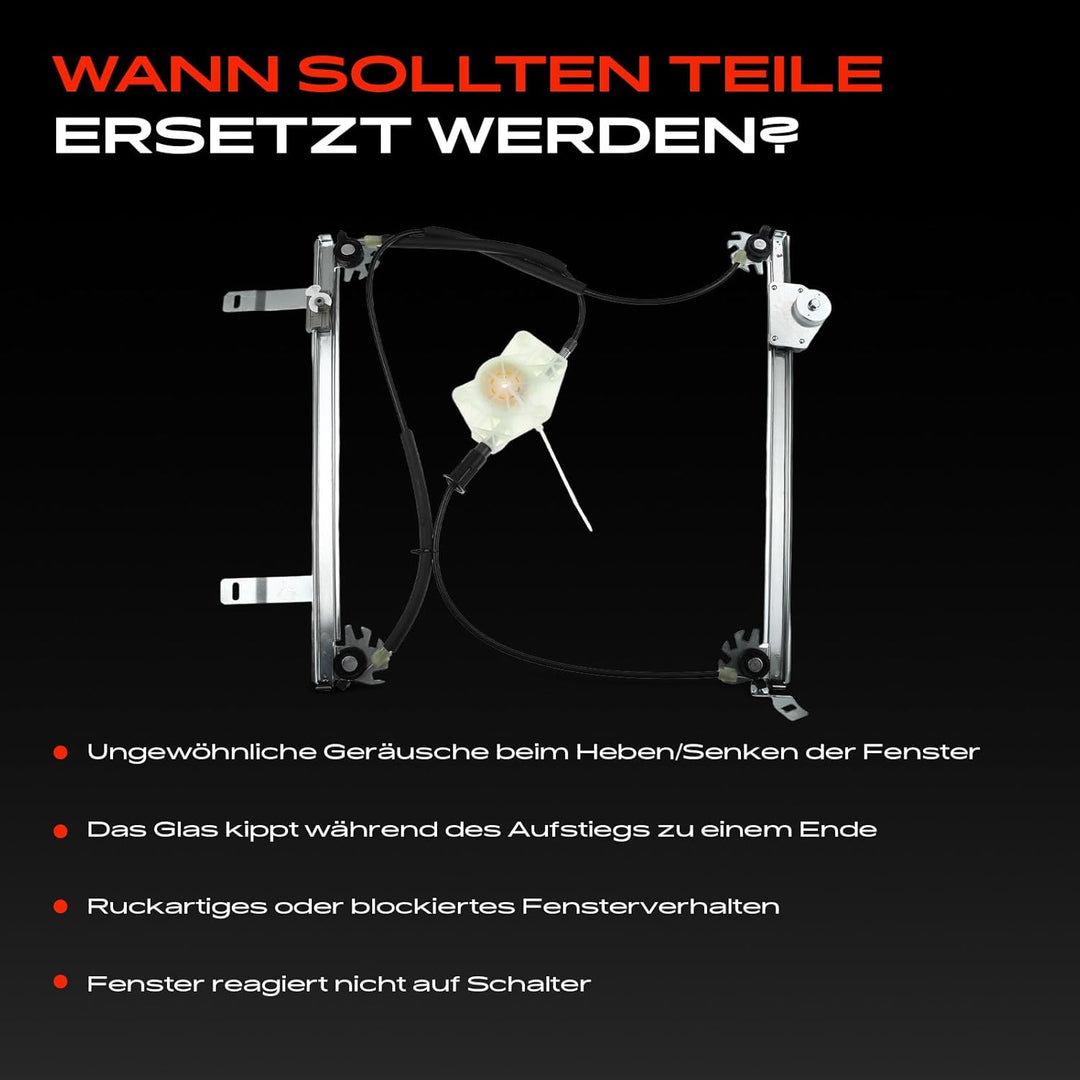 Frankberg Fensterheber ohne Motor Vorne Links Kompatibel mit 307 CC 3B Cabriolet Alle Motoren 2003-2