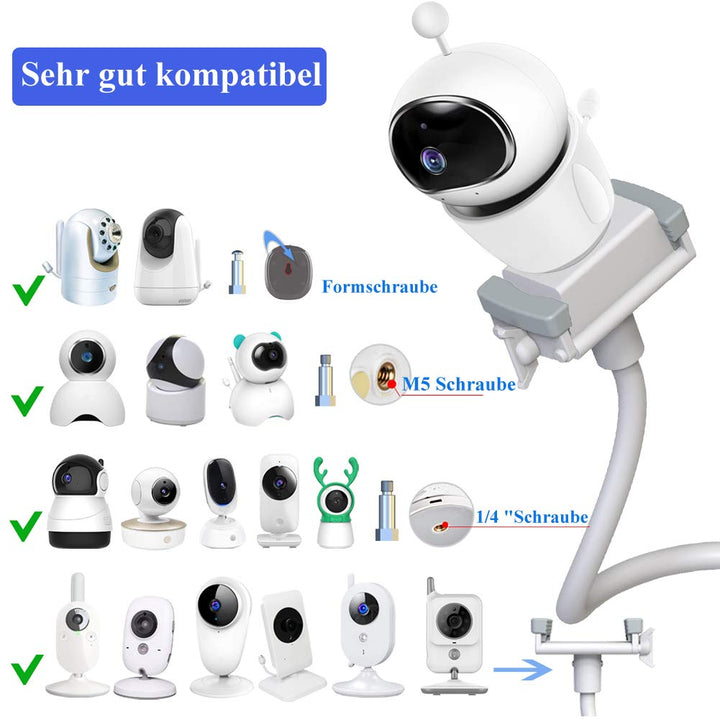EYSAFT Babyphone Halterung,Kamera Halterung für HelloBaby/momcozy/GHB/Philips Avent/eufy/nooie/Blemi