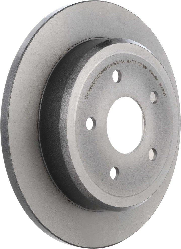 Brembo 08.A863.11 Hintere Bremsscheibe mit UV Lackierung, Anzahl 2