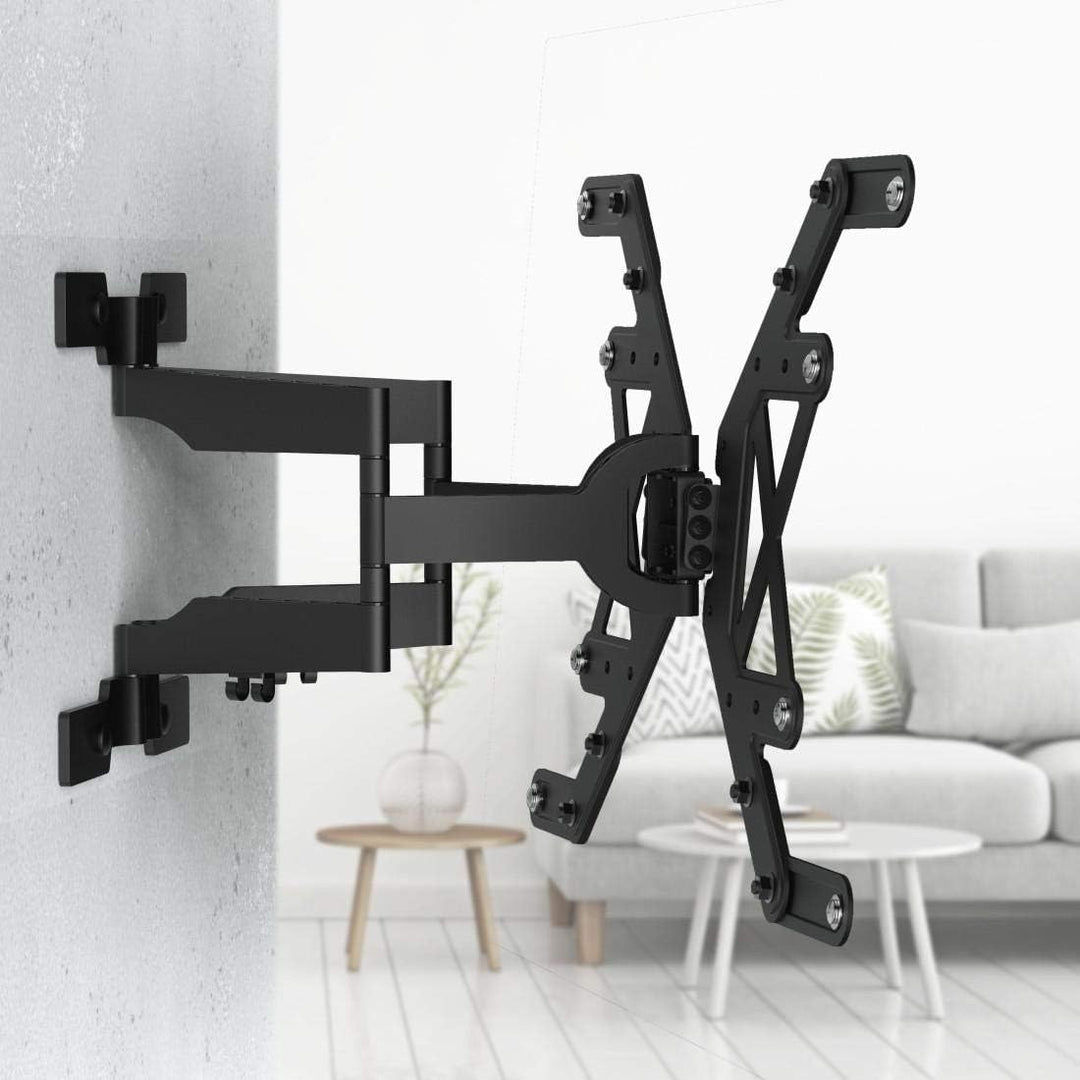 Hama TV Wandhalterung Schwenkbar, Neigbar, Slim (37 - 90 Zoll TV Halterung für Fernseher bis zu 40 k