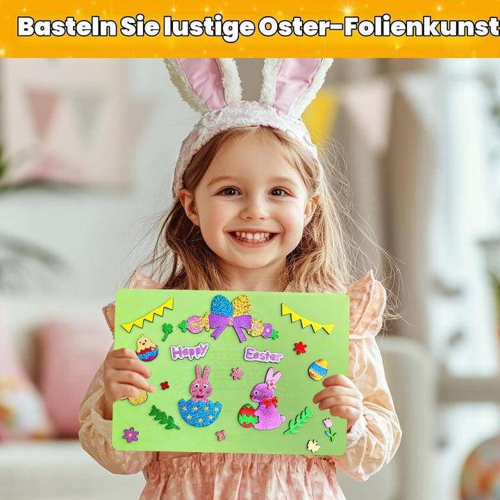 ZMLM Art Craft Toy Gift: Folienspass-Einhorn-Prinzessin-Bastelset für Mädchen im Alter von 4–9 Jahre