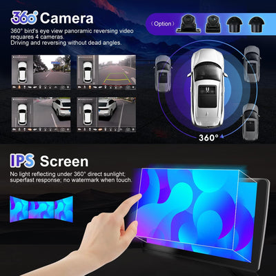 6G+128G 2 Din Android 12 Autoradio passend für Audi A4 B6 B7 S4 RS4 2000–2009 – GPS-Navigation/Carpl