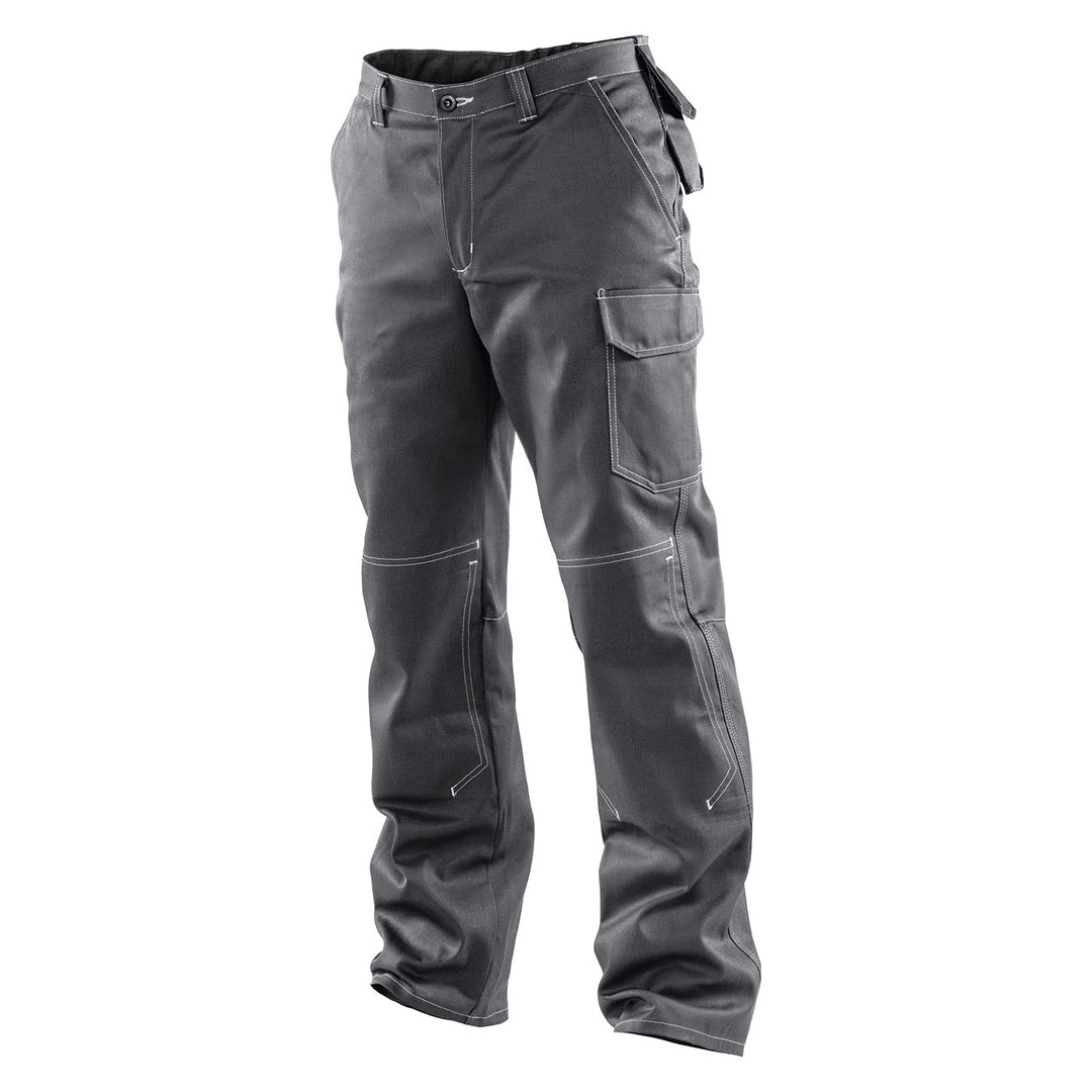 KÜBLER Workwear KÜBLER ORGANIQ Arbeitshose anthrazit, Grösse 52, Herren-Arbeitshose aus Baumwolle, A
