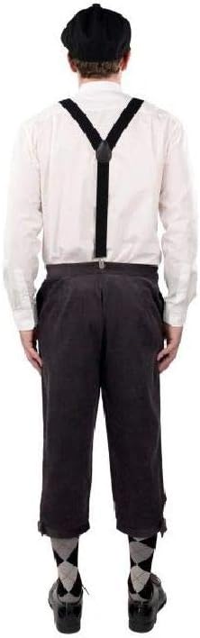 shoperama Hochwertige Knickerbocker Cord Hose 20er Jahre Herren Paper Boy Oktoberfest Tracht Kostüm-