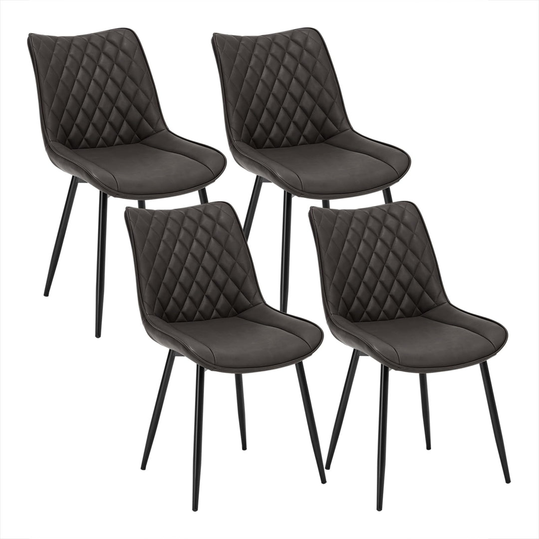 WOLTU 4 x Esszimmerstühle 4er Set Esszimmerstuhl Küchenstuhl Polsterstuhl Design Stuhl mit Rückenleh
