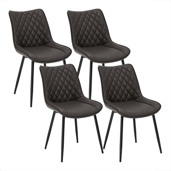 WOLTU 4 x Esszimmerstühle 4er Set Esszimmerstuhl Küchenstuhl Polsterstuhl Design Stuhl mit Rückenleh